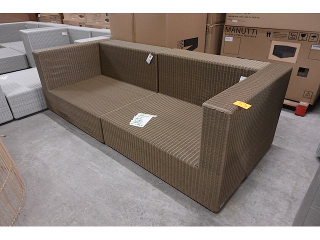 2-delige wicker 3-zit manutti - afbeelding 2 van  3