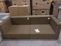 2-delige wicker 3-zit manutti - afbeelding 1 van  3