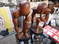 2 denkers hout afrikaans - afbeelding 1 van  1