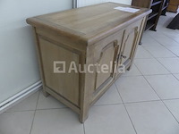 2-deurs basisunit van massief eikenhout - afbeelding 3 van  4