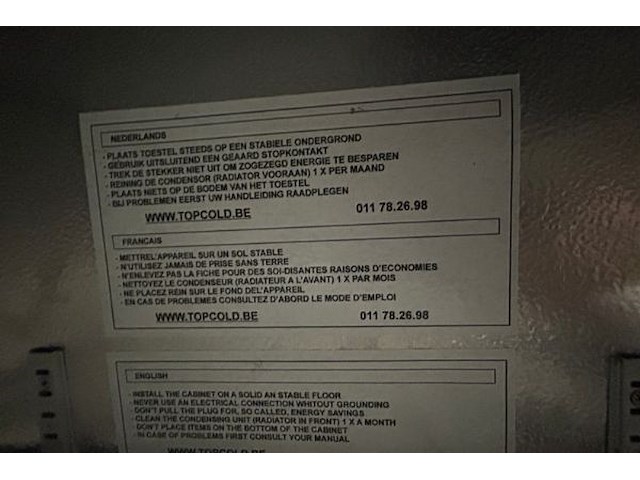 2-deurs flessenkoeler ugur - afbeelding 12 van  14