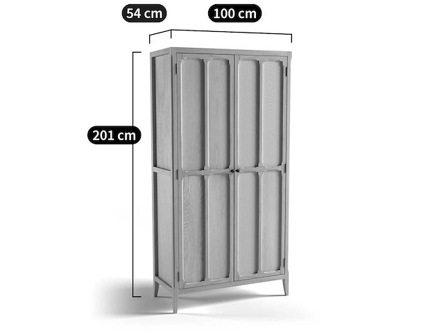 2-deurs kledingkast - afbeelding 9 van  10