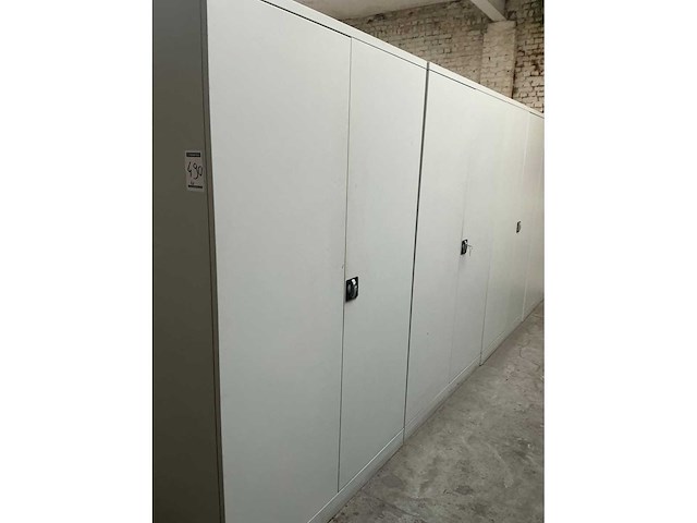 2-deurs metalen archiefkast (4x) - afbeelding 3 van  3