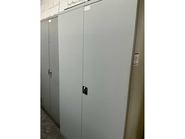 2-deurs metalen archiefkast (5x) - afbeelding 3 van  4