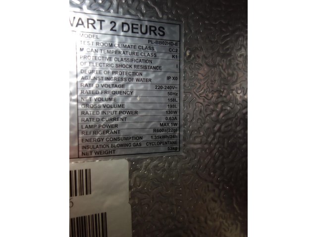 2-deurs vitrinekoelkast - afbeelding 3 van  3