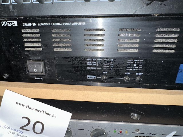 2 div amplifiers wo ecler apa1000 en aparte - afbeelding 3 van  4