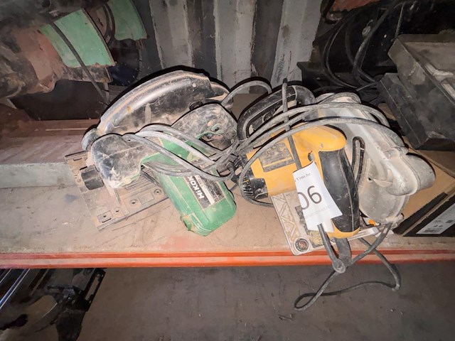 2 div cirkelzagen hikoki en dewalt - afbeelding 1 van  3