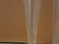 2 div glazen vazen h= 50 en 32 cm - afbeelding 2 van  3