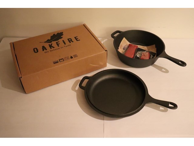 2 diverse braadpannen oakfire - afbeelding 1 van  8