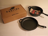 2 diverse braadpannen oakfire - afbeelding 1 van  8