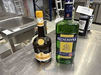 2 diverse flessen likeur