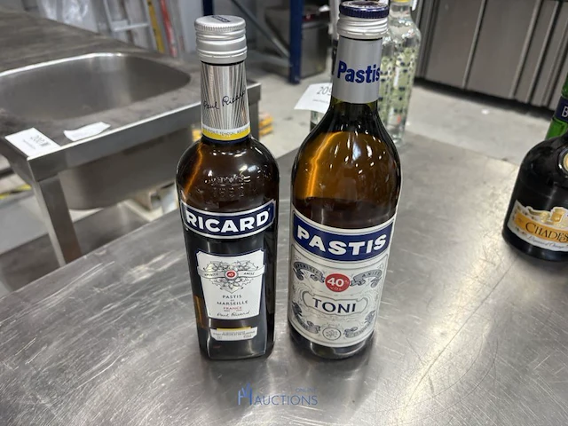 2 diverse flessen pastis - afbeelding 1 van  5