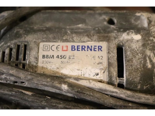 2 diverse slijptollen en boormachine berner bbm 450 - afbeelding 9 van  10