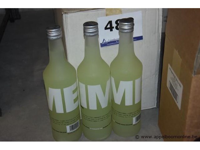 2 dozen inh. vodka met muntsmaak, meimmi, 70cl; sloe gin, 6 o'clock gin - afbeelding 3 van  3