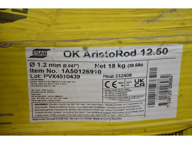 2 dozen lasdraad esab diam. 1,2mm - afbeelding 4 van  4