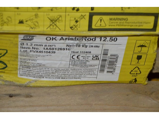 2 dozen lasdraad esab diam. 1,2mm - afbeelding 4 van  4
