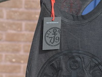 2 dozen met ca. 100 stuks mouwloze t-shirts zwart maat m (nieuw) - afbeelding 6 van  7