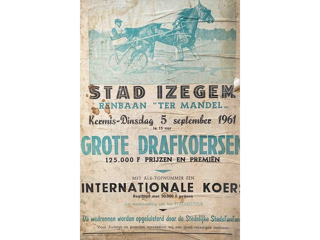 2 drafkoersborden izegem (1961) - afbeelding 3 van  4