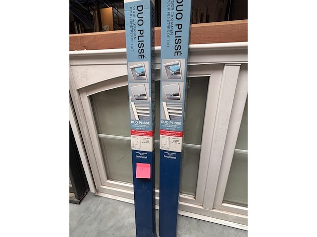 2 duo plissée hor en verduistering voor dakramen - afbeelding 1 van  3