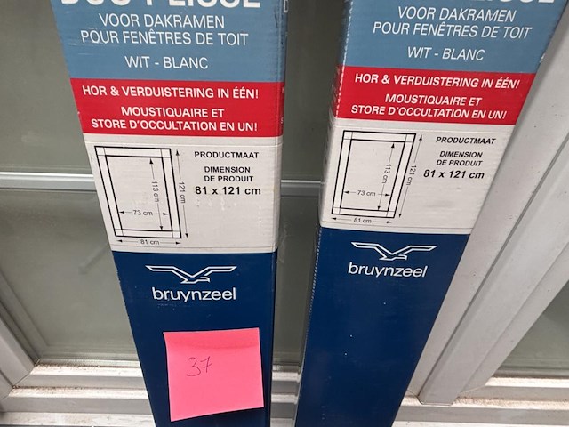 2 duo plissée hor en verduistering voor dakramen - afbeelding 3 van  3