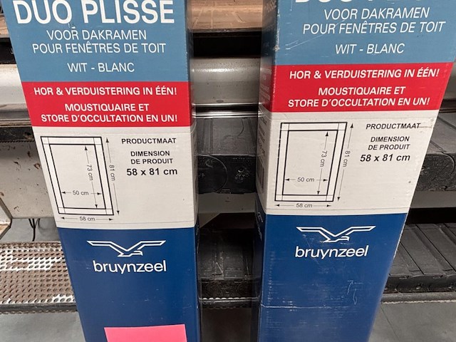 2 duo plissée hor en verduistering voor dakramen - afbeelding 2 van  2