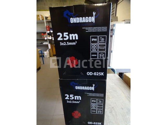 2 elektrische afwikkelaars 25 m kabels 3g x 2,5 mm - afbeelding 1 van  4