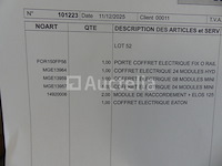 2 elektrische kasten, 1 houder voor elektrische kasten, 2 elektrische dozen, 2 aansluitmodules + elos 125a - afbeelding 8 van  12