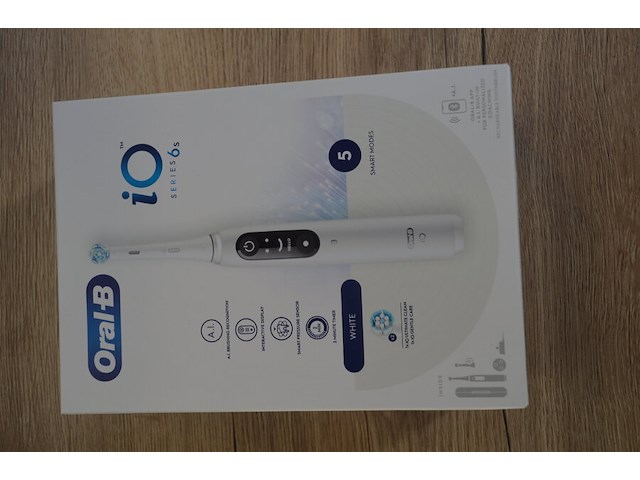 2 elektrische tandenborstels braun oral b io series 6s white (b435) - afbeelding 3 van  5