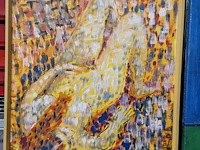 2 expressief en opvallende schilderijen "naakt" - afbeelding 2 van  6