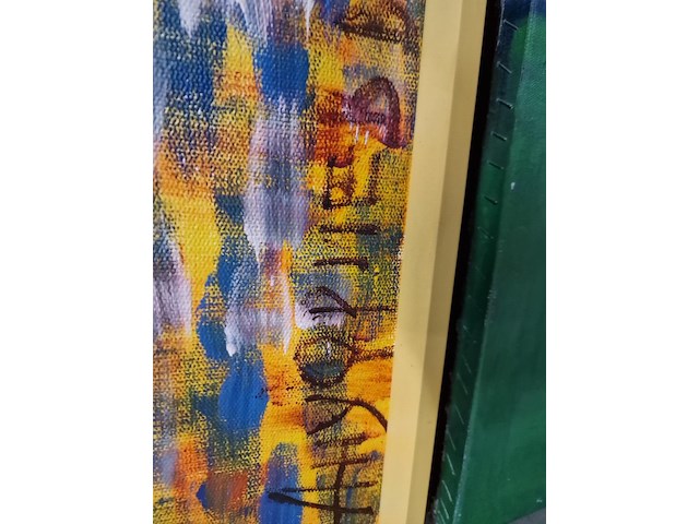 2 expressief en opvallende schilderijen "naakt" - afbeelding 3 van  6