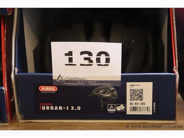 2 fietshelmen abus urban-3,0, maten xl en m - afbeelding 2 van  2