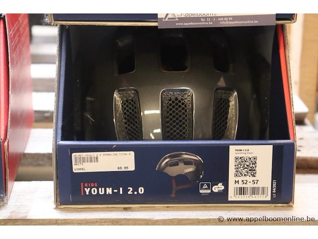 2 fietshelmen abus youn-1 2,0, maat m - afbeelding 2 van  2
