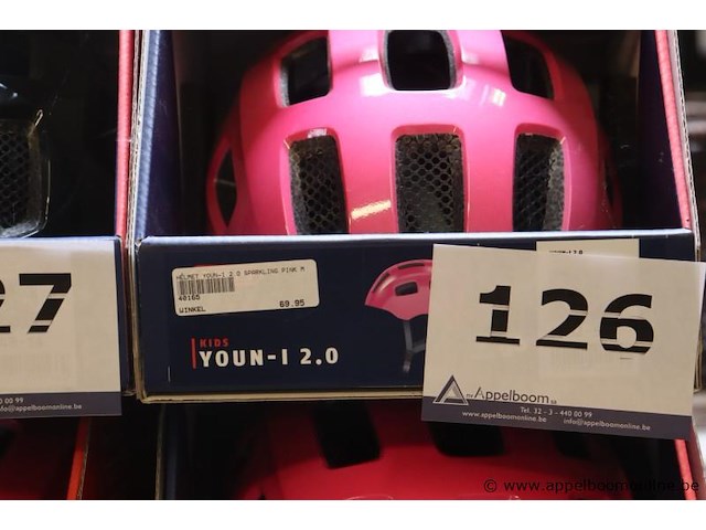 2 fietshelmen abus youn-1 2,0, maat m - afbeelding 2 van  2