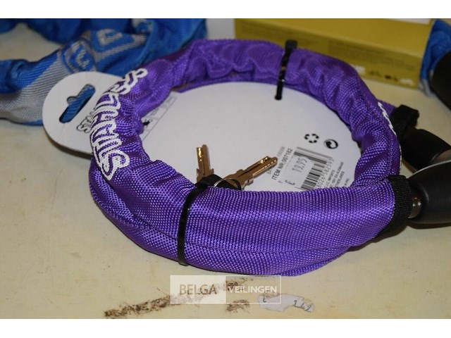 2 fietssloten met sleutel - afbeelding 2 van  3