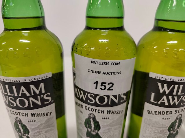 2 flessen absolut vodka 40,00% 70cl, 3 flessen whisky william lawsons 40,00% 70cl - afbeelding 4 van  4