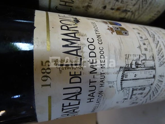 2 flessen haut-médoc château de lamarque 1985 - afbeelding 1 van  4