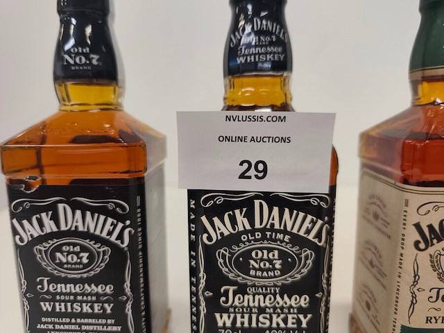2 flessen jack daniels n7, 1 fles jack daniels tennessee rye, 1 fles jack daniels single barrel - afbeelding 4 van  8