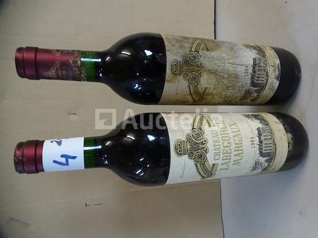 2 flessen margaux château labegorce 1994 - afbeelding 1 van  3