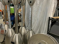 2 gas terrasverwarmer champignon - afbeelding 1 van  2