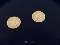 2 geelgouden muntjes – 22 karaat – 1 gram - afbeelding 4 van  6