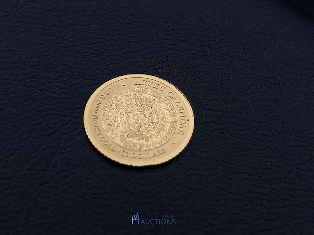 2 geelgouden muntjes – 22 karaat – 1 gram - afbeelding 6 van  6