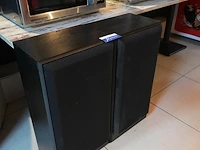 2 geluidsboxen (39 x 29 x h75 cm)