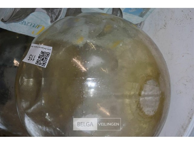 2 glazen bollen voor verlichting - afbeelding 3 van  3