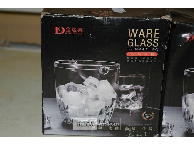 2 glazen ijsemmers - afbeelding 2 van  2