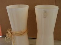 2 glazen vazen h=35cm - afbeelding 1 van  3
