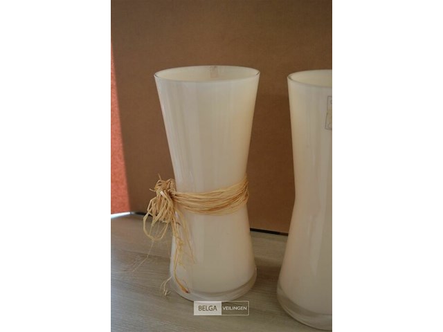 2 glazen vazen h=35cm - afbeelding 3 van  3