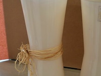 2 glazen vazen h=35cm - afbeelding 3 van  3