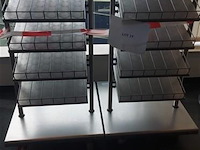 2 glazenkarren in rvs