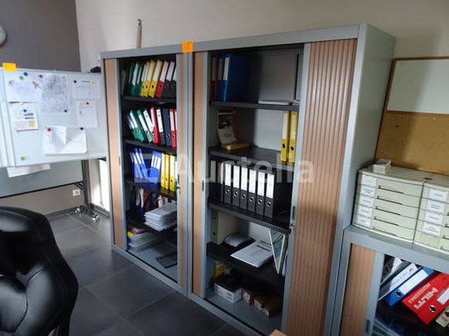 2 grote kantoorkasten met accordeondeuren - afbeelding 1 van  2