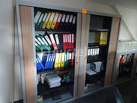 2 grote kantoorkasten met accordeondeuren - afbeelding 2 van  2